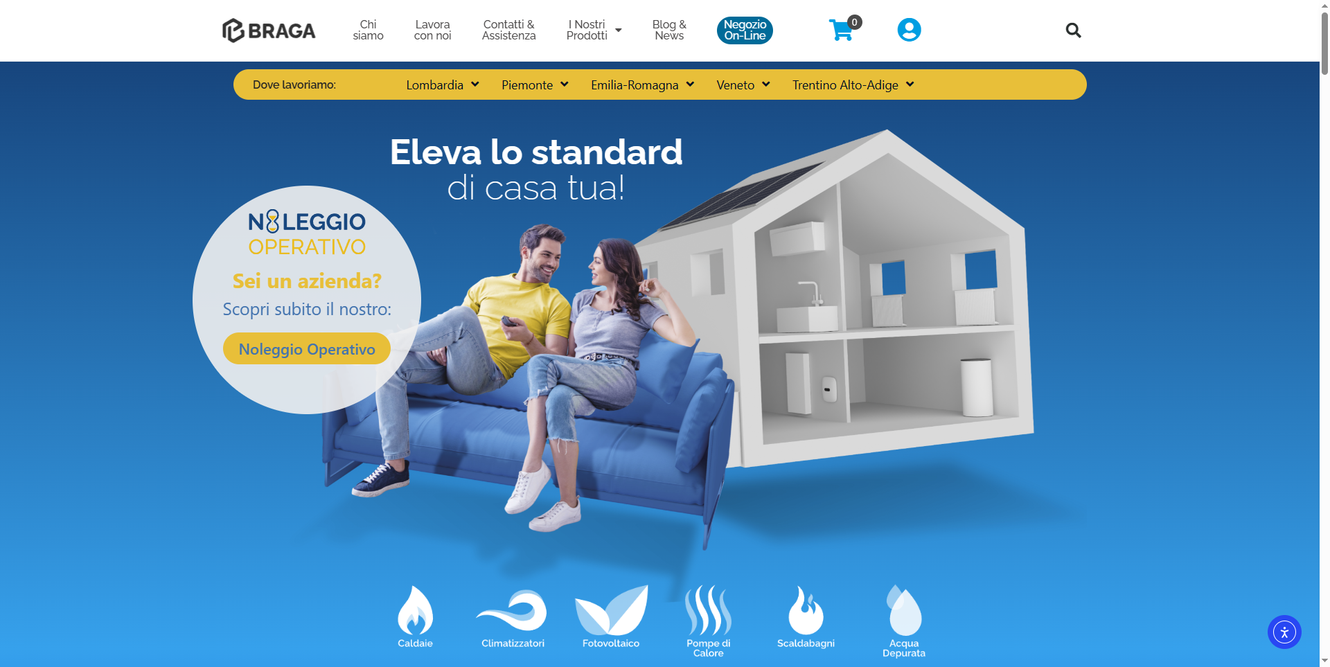 Anteprima del sito web realizzato per Braga — caso studio Magister di QuadroDigitale